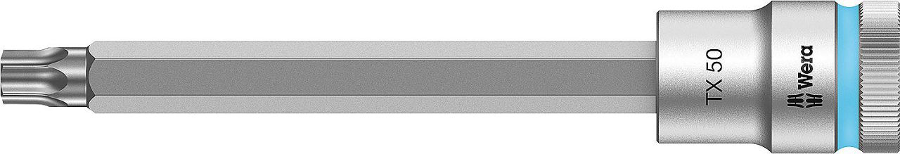 Torx®-Steckschlüsseleinsatz Wera 8767 C HF Bitnuss mit 1/2"-Antrieb, lang, mit Haltefunktion, T50 x 140 mm Torx®-Steckschlüsseleinsatz Wera 8767 C HF Bitnuss mit 1/2"-Antrieb, lang, mit Haltefunktion, T50 x 140 mm