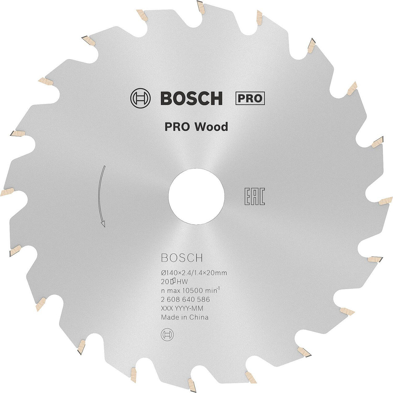Kreissägeblatt OP WO H 140x20-20 Kreissägeblatt OP WO H 140x20-20
