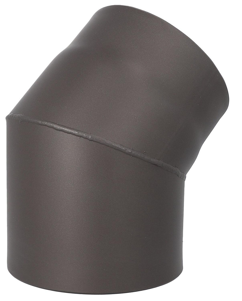 Rauchrohrbogen DN150, 45°, schwarz lackiert