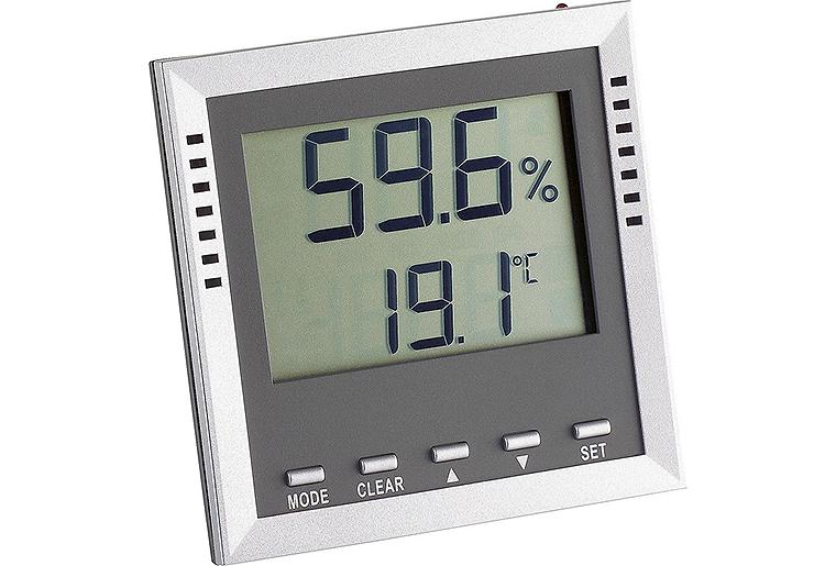 Temperatur-Feuchte-Messgerät mit Alarm und LED TA100