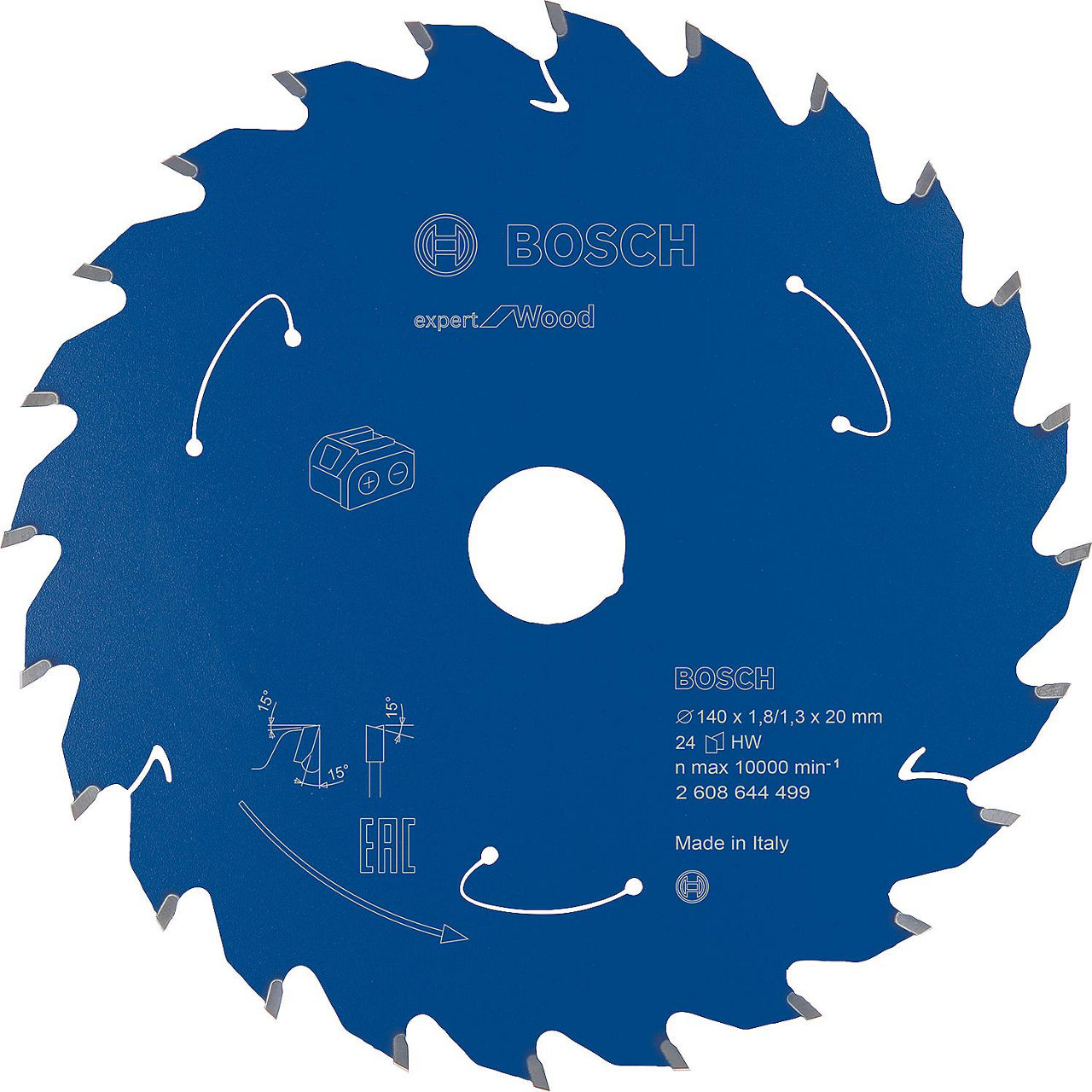 Kreissägeblatt Bosch für Holz 140x20x24mm Kreissägeblatt Bosch für Holz 140x20x24mm