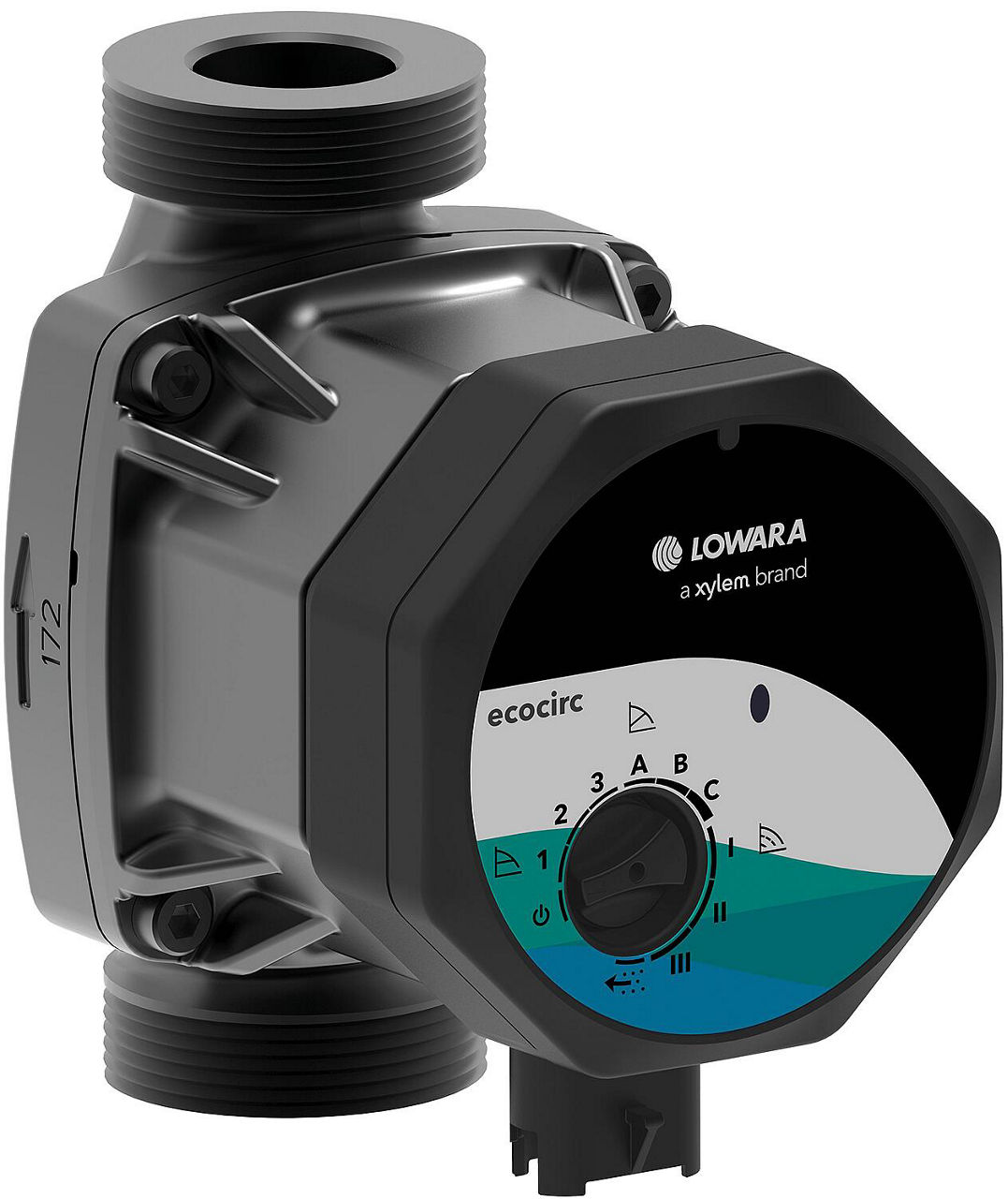 Heizungs-Umwälzpumpe Lowara ecocirc S 25-4, DN25 (1"), PN 10, 230V, Baulänge 130mm Heizungs-Umwälzpumpe Lowara ecocirc S 25-4, DN25 (1"), PN 10, 230V, Baulänge 130mm