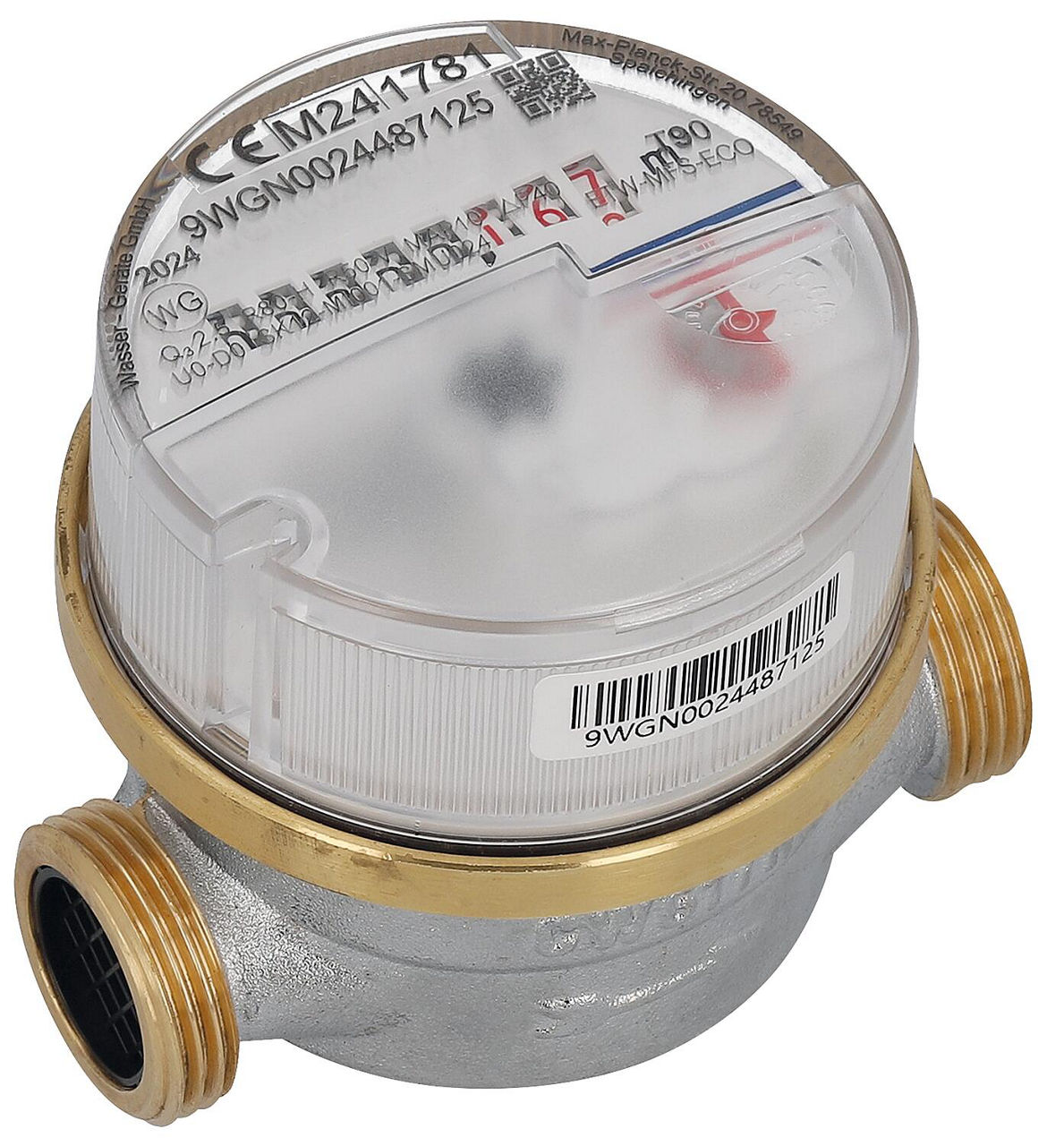 KW/WW-Wohnungswasserzähler ETW-ECO Qn 1,5 L 80mm DN15(1/2") KW/WW-Wohnungswasserzähler ETW-ECO Qn 1,5 L 80mm DN15(1/2")