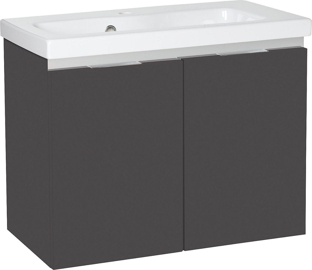 WTU+Keramik-WT EOLA anthrazit matt 2 Türen 710x580x380mm