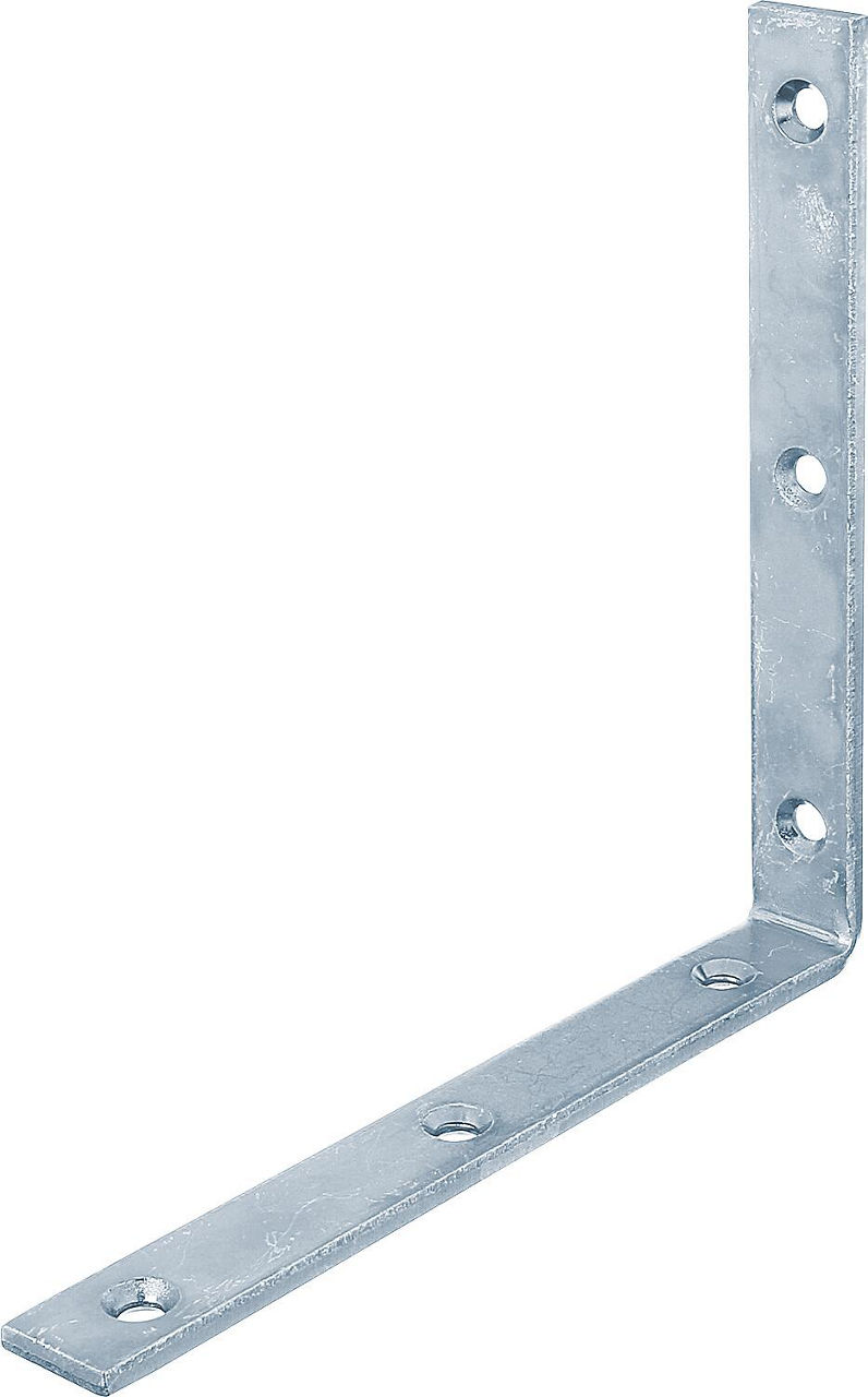 Balkenwinkel, 160x160x20mm, galvanisch verzinkt, dickschichtpassiviert.