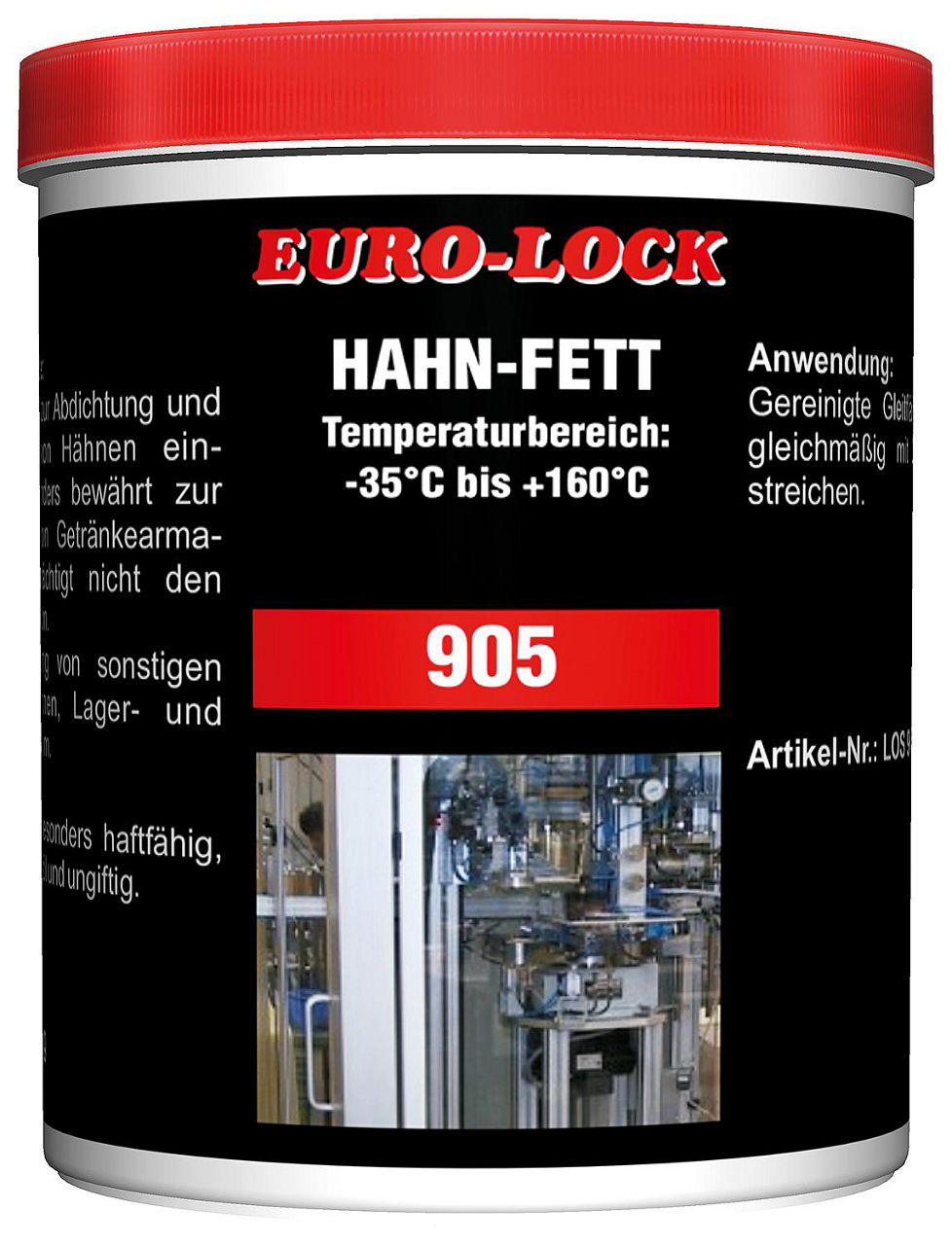 Hahnfett Lebensmitteltechnik EURO-LOCK LOS 905, 1l Dose