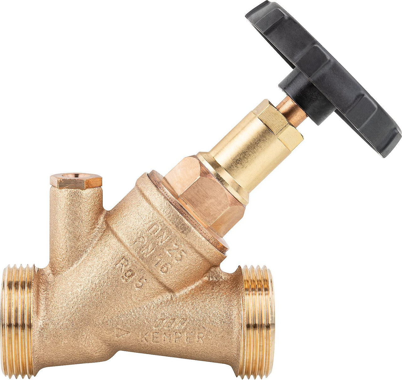 Freistromventil KEMPER RG mit Entleerstopfen G1/4 AG DN32 (1 1/4") Freistromventil KEMPER RG mit Entleerstopfen G1/4 AG DN32 (1 1/4")