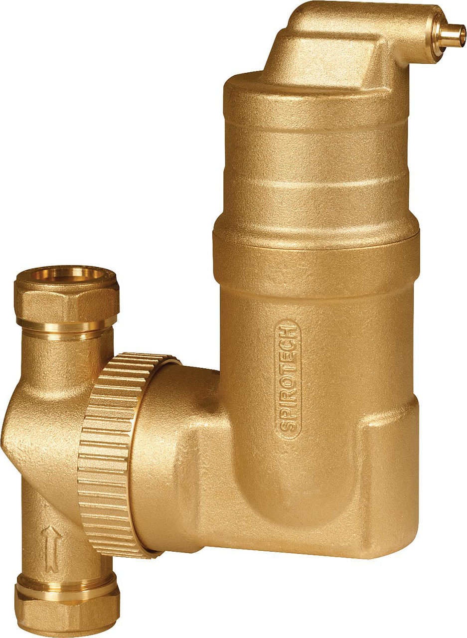 Mikroblasen-Luftabscheider Spirovent RV2, 22mm Klemmanschluss, universal