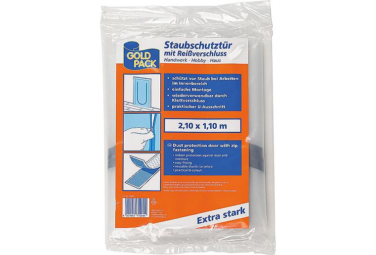 Staubschutztür mit Reißverschluss 2100x1100mm Staubschutztür mit Reißverschluss 2100x1100mm