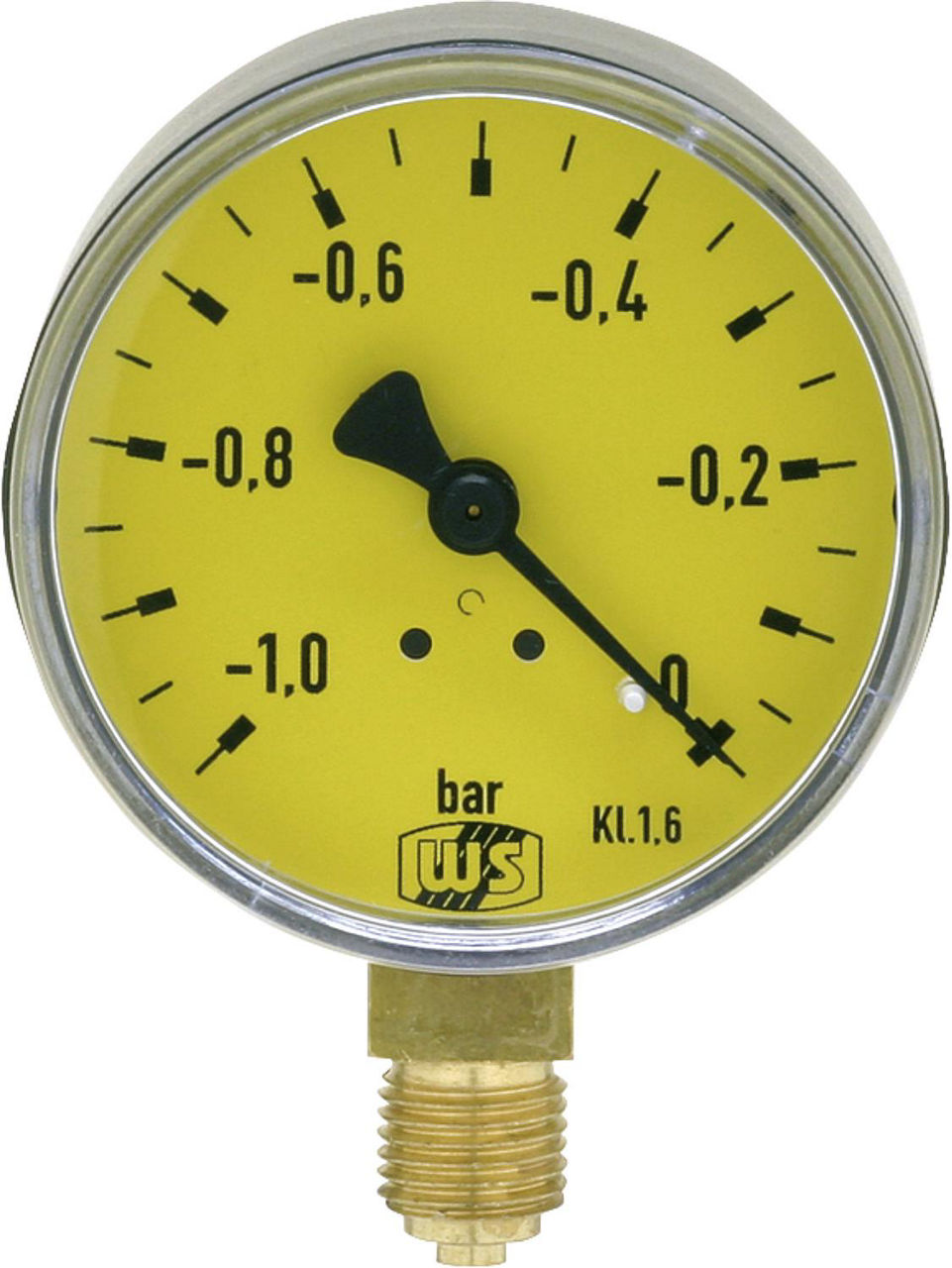 Vakuummeter ohne Glyzerindämpfung -1 - 0 bar 63 mm 1/4" unten