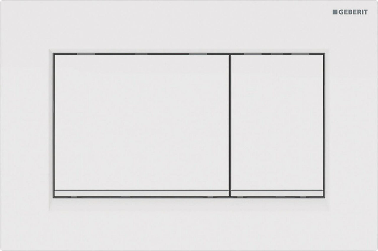 Betätigungsplatte Sigma 20 Square, 2-Mengen-Spülung, weiß/weiß matt~n~ Betätigungsplatte Sigma 20 Square, 2-Mengen-Spülung, weiß/weiß matt~n~