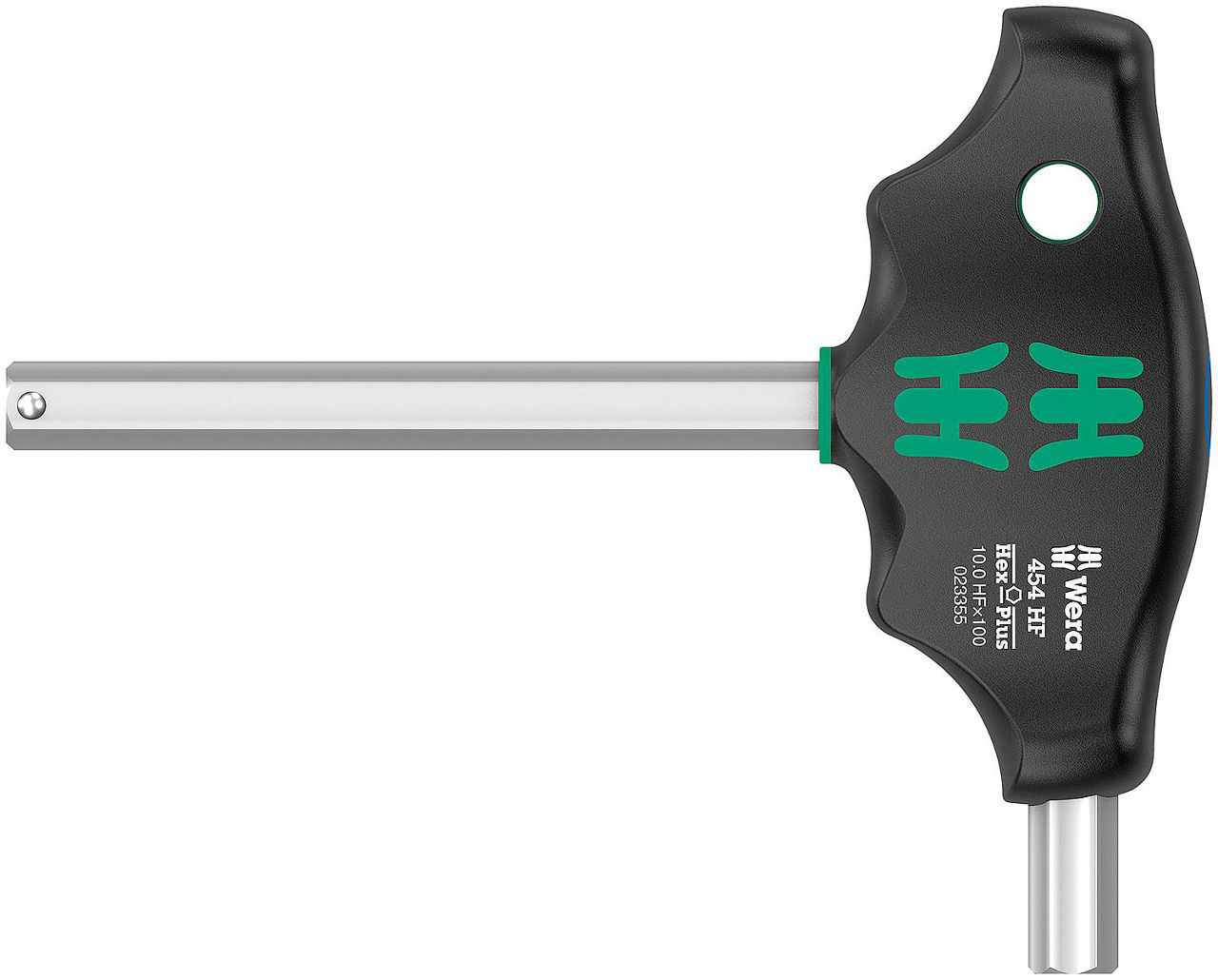 Innensechskant-Schraubendreher WERA 454 HF Serie 400 Quergriff, Hex-Plus, mit Haltefunktion, SW 10,0 x 100 mm Innensechskant-Schraubendreher WERA 454 HF Serie 400 Quergriff, Hex-Plus, mit Haltefunktion, SW 10,0 x 100 mm