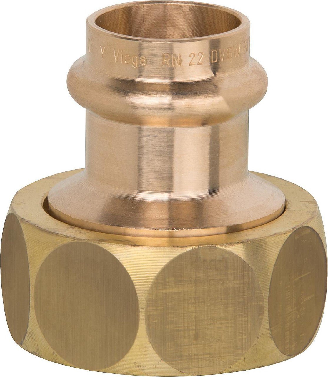 Verschraubung mit Pressverbinder 22 mm Verschraubung mit Pressverbinder 22 mm