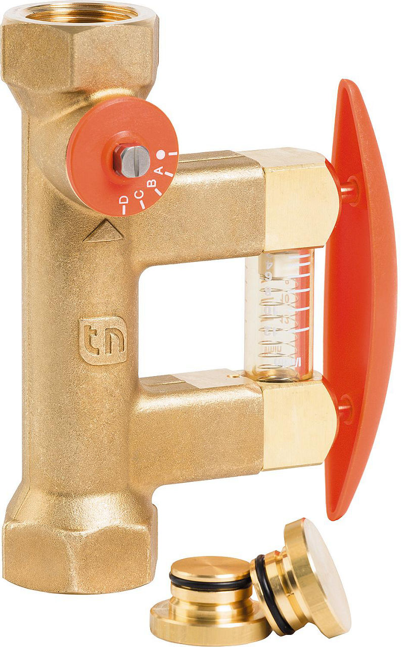 Abgleichventil Tacosetter Bypass Solar 185, DN 25 (1") IG 10-40l/min, Kvs: 8,1 Abgleichventil Tacosetter Bypass Solar 185, DN 25 (1") IG 10-40l/min, Kvs: 8,1