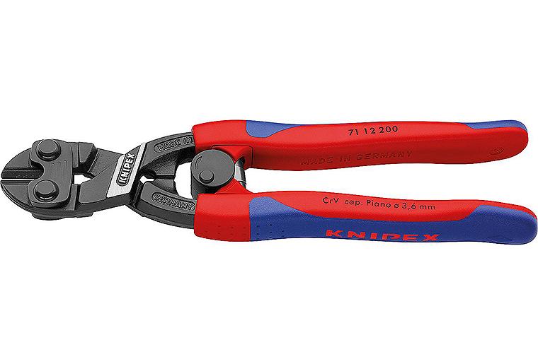 Knipex-CoBolt Kompakt-Bolzenschneider Kunststoff überzogen atramentiert Länge 200mm Öffnungsfeder Bügelverschluß Knipex-CoBolt Kompakt-Bolzenschneider Kunststoff überzogen atramentiert Länge 200mm Öffnungsfeder Bügelverschluß