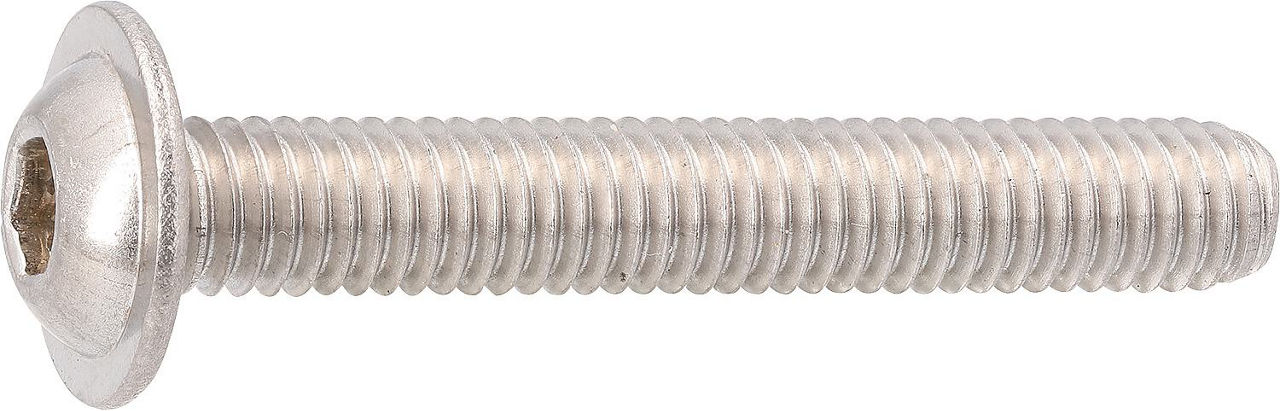 Flachrundkopfschrauben TX mit Flansch VG ISO 7380-2 A2-070 M 8X50/50 VPE: 100 Flachrundkopfschrauben TX mit Flansch VG ISO 7380-2 A2-070 M 8X50/50 VPE: 100