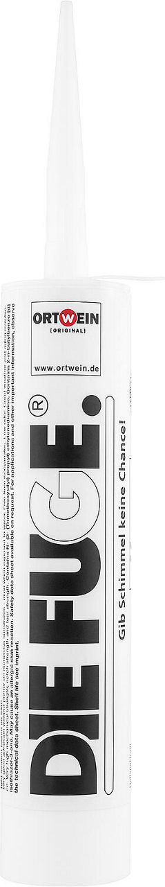 Dichtstoff ORTWEIN Die Fuge - weiß (RAL 9010) schimmelfrei auf SMP Basis, 300g Kartusche Dichtstoff ORTWEIN Die Fuge - weiß (RAL 9010) schimmelfrei auf SMP Basis, 300g Kartusche