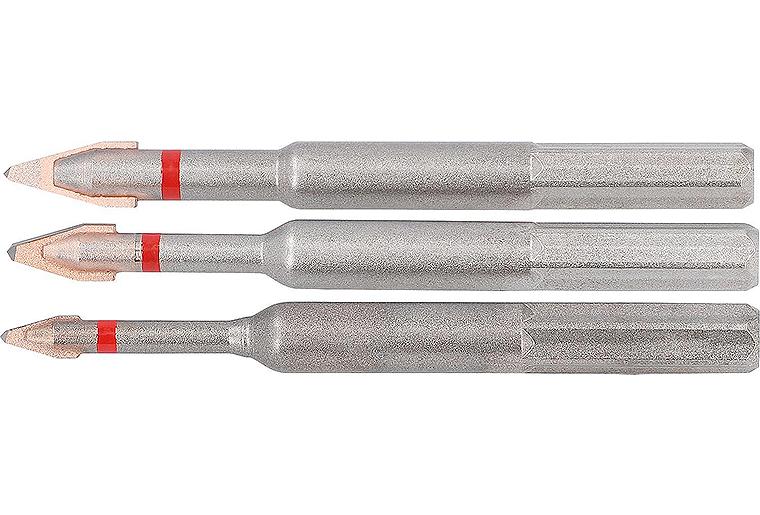 Fliesenbohrer-Set Alpen 3-tlg C-Protector, Anti-slip Schaft d=6+8+10mm Fliesenbohrer-Set Alpen 3-tlg C-Protector, Anti-slip Schaft d=6+8+10mm