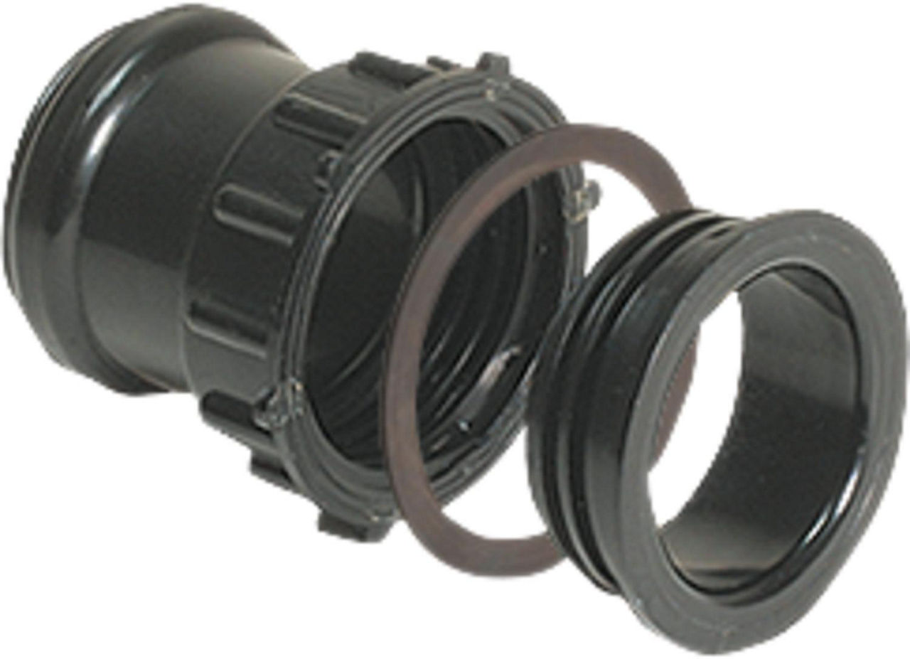 Kessel-Zulaufstutzen DN 70 39007 ABS, mit Dichtung und Gewindering