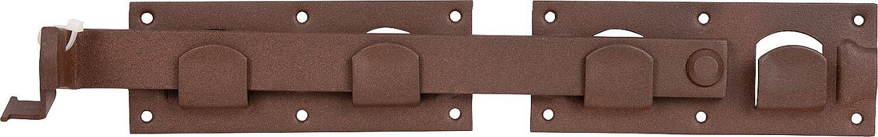 Doppeltorüberwurf DURAVIS® 423 x 70 mm, Material: Stahl, blau verzinkt, Oberfläche: rostbraun Doppeltorüberwurf DURAVIS® 423 x 70 mm, Material: Stahl, blau verzinkt, Oberfläche: rostbraun