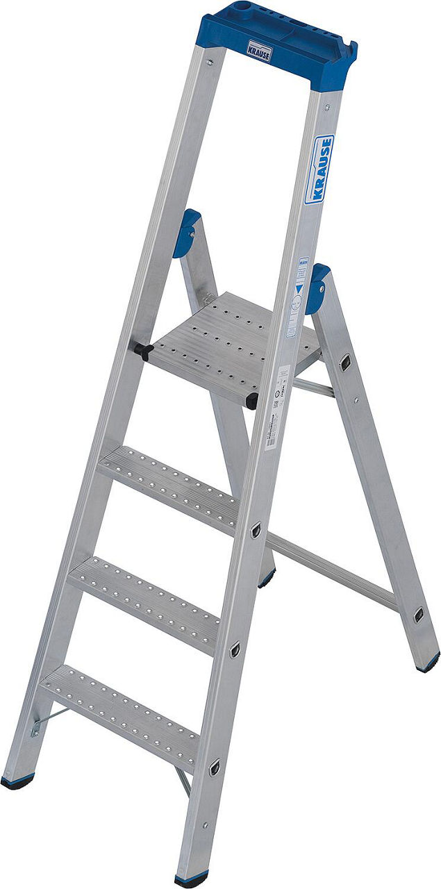 Stehleiter Krause Stabilo mit 4 rutschhemmenden Stufen Stehleiter Krause Stabilo mit 4 rutschhemmenden Stufen