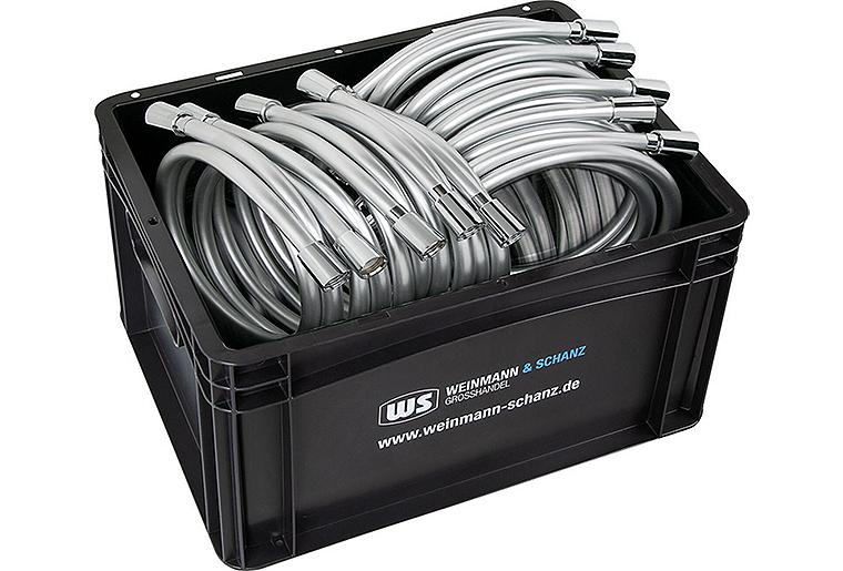 Brauseset Vorteilspaket best. aus 10x Brauseschlauch 160cm und 10x Brauseschlauch 125cm inkl. WS-Box