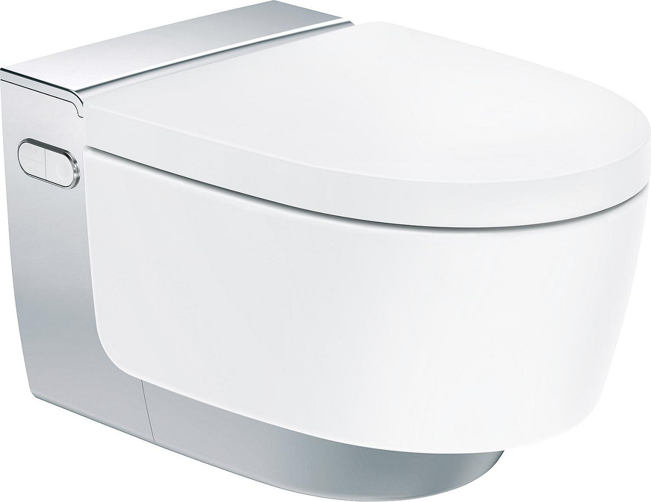 Dusch-WC Geberit AquaClean Mera Comfort, glanzverchromt Dusch-WC Geberit AquaClean Mera Comfort, glanzverchromt