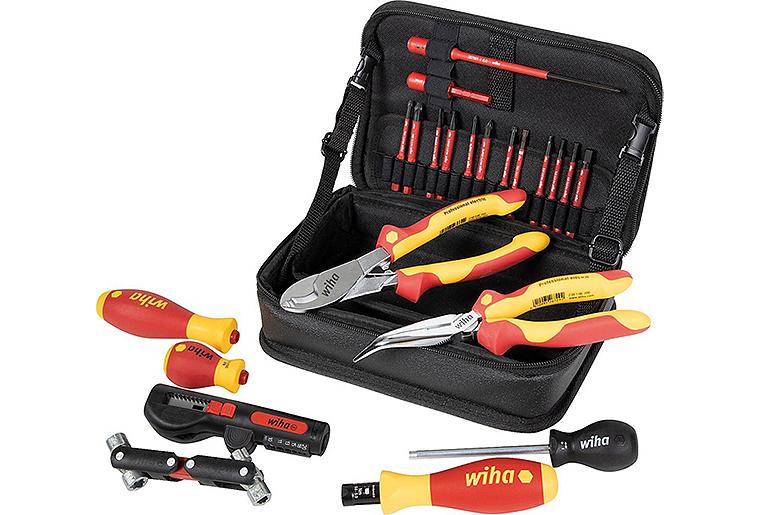 Werkzeug-Set Wiha® für Elektroinstallation, 23-teilig, inkl. Multifunktionstasche Werkzeug-Set Wiha® für Elektroinstallation, 23-teilig, inkl. Multifunktionstasche
