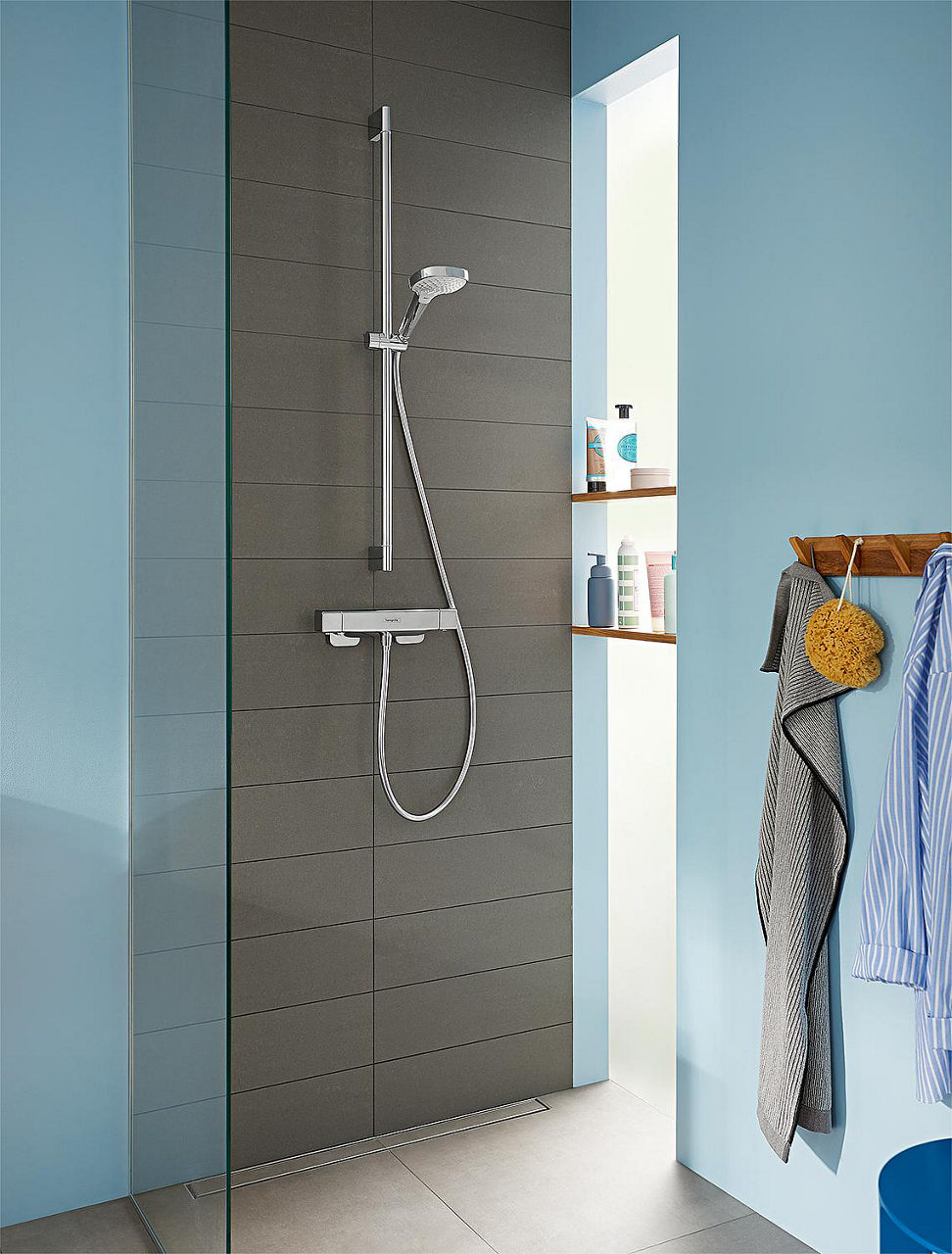 Handbrause Hansgrohe Croma Select E Vario 3 Strahlarten Ø 110 mm weiss/chrom