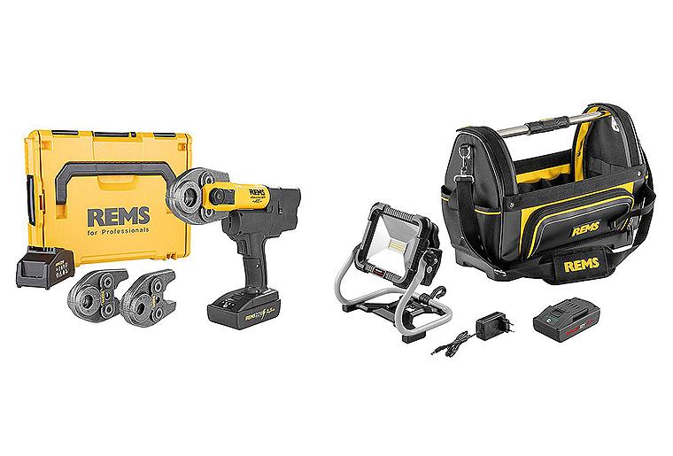 Aktionsset Rems Mini-Press 22V Set TH 16-20-26 in Lboxx+ Geschenkpaket