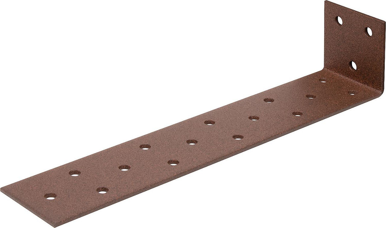 Flachstahl-Betonanker DURAVIS® 205 x 40 x 40 mm, Material: Stahl, sendzimirverzinkt, Oberfläche: rostbraun Flachstahl-Betonanker DURAVIS® 205 x 40 x 40 mm, Material: Stahl, sendzimirverzinkt, Oberfläche: rostbraun
