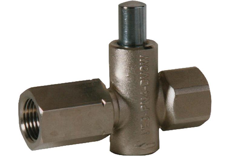 Manometer-Druckknopfhahn Anschluss 1/2" mit Spannmuffe