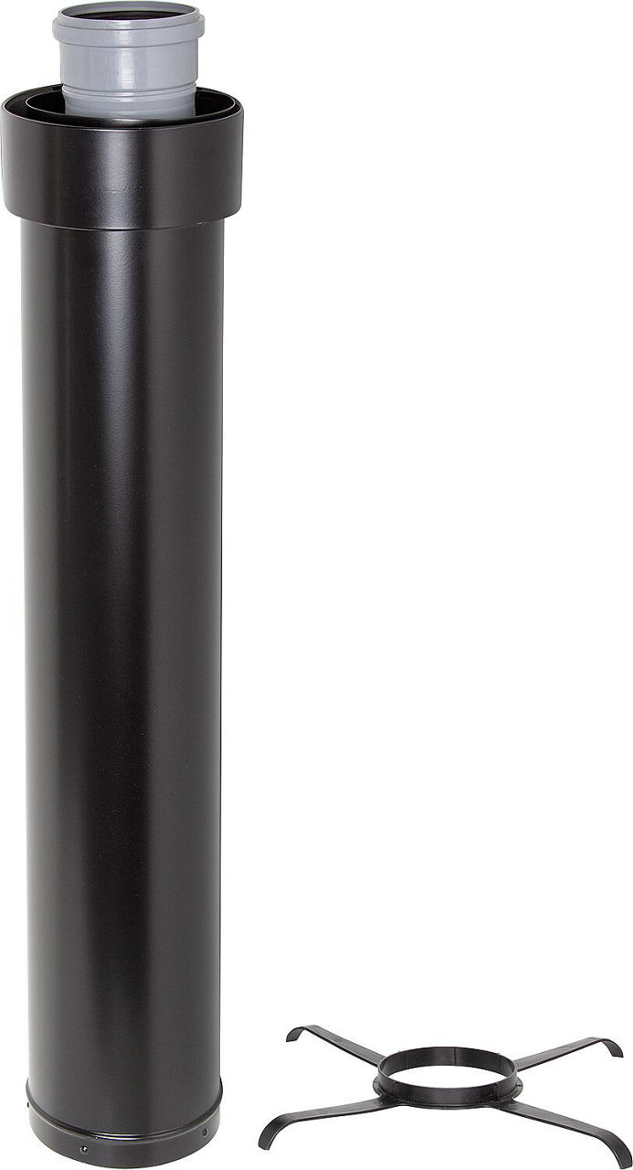 Überdachverlängerung, DN 110/150 schwarz, 1000mm Überdachverlängerung, DN 110/150 schwarz, 1000mm
