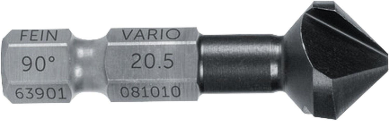Kegelsenker Fein, 20,5 mm (M10), 90°, mit VARIO Bit-Schaft Kegelsenker Fein, 20,5 mm (M10), 90°, mit VARIO Bit-Schaft