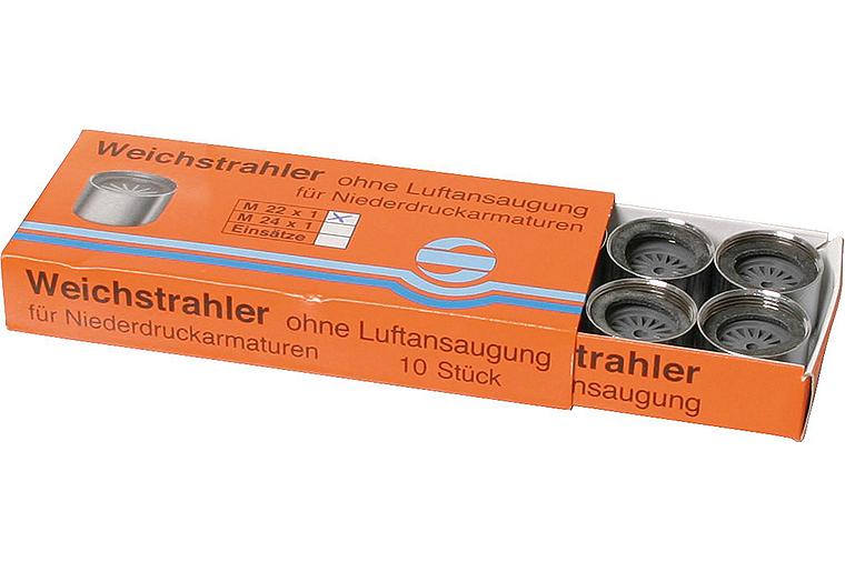 Weichstrahlregler-Niederdruck ohne Prüfz IG M22X1 mit Gummidichtung ohne Zahnkranz ""VPE 10 Stk."" Weichstrahlregler-Niederdruck ohne Prüfz IG M22X1 mit Gummidichtung ohne Zahnkranz ""VPE 10 Stk.""