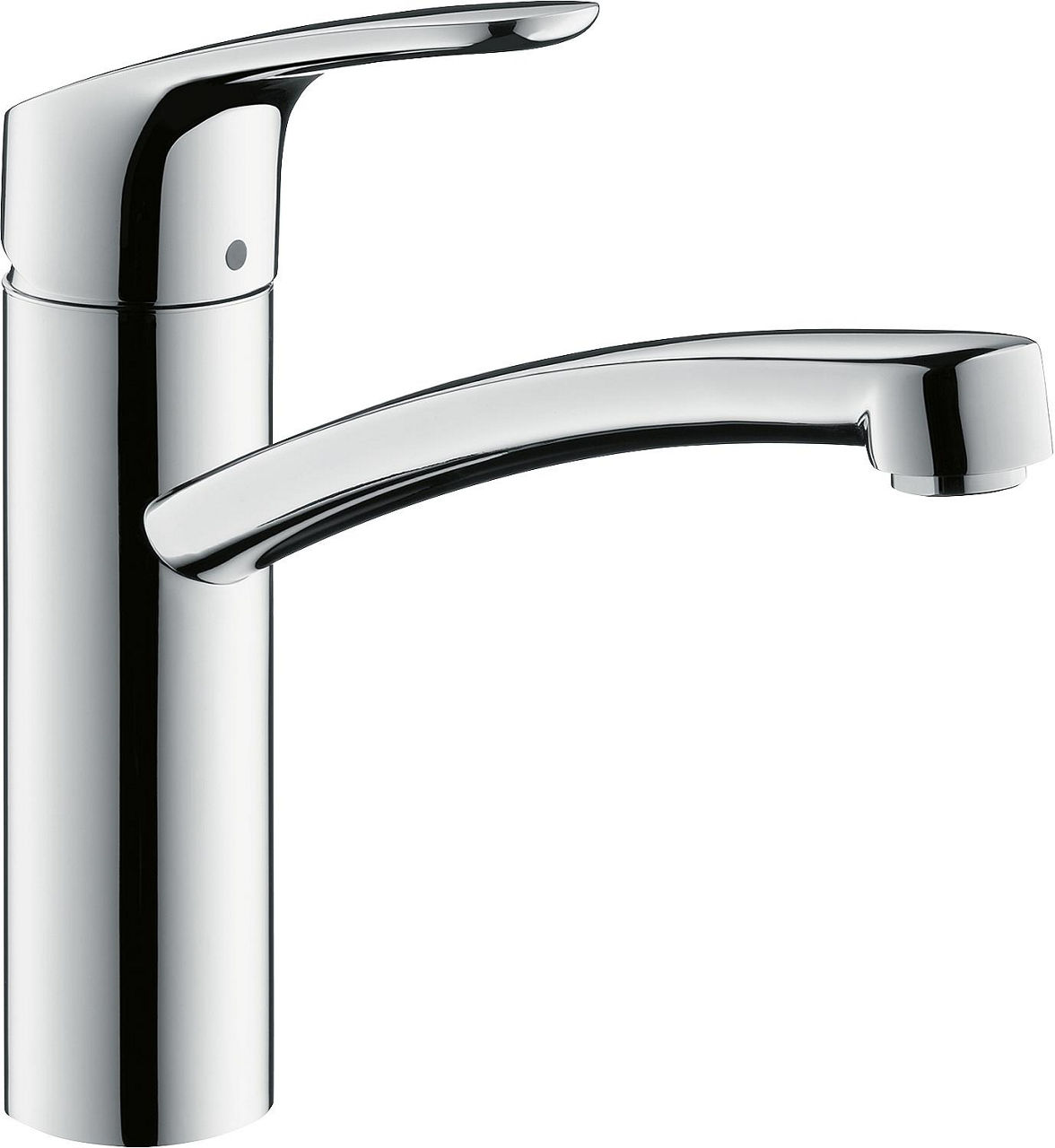 Spültischmischer Hansgrohe Focus ND Schwenkauslauf Ausladung 220 mm verchromt