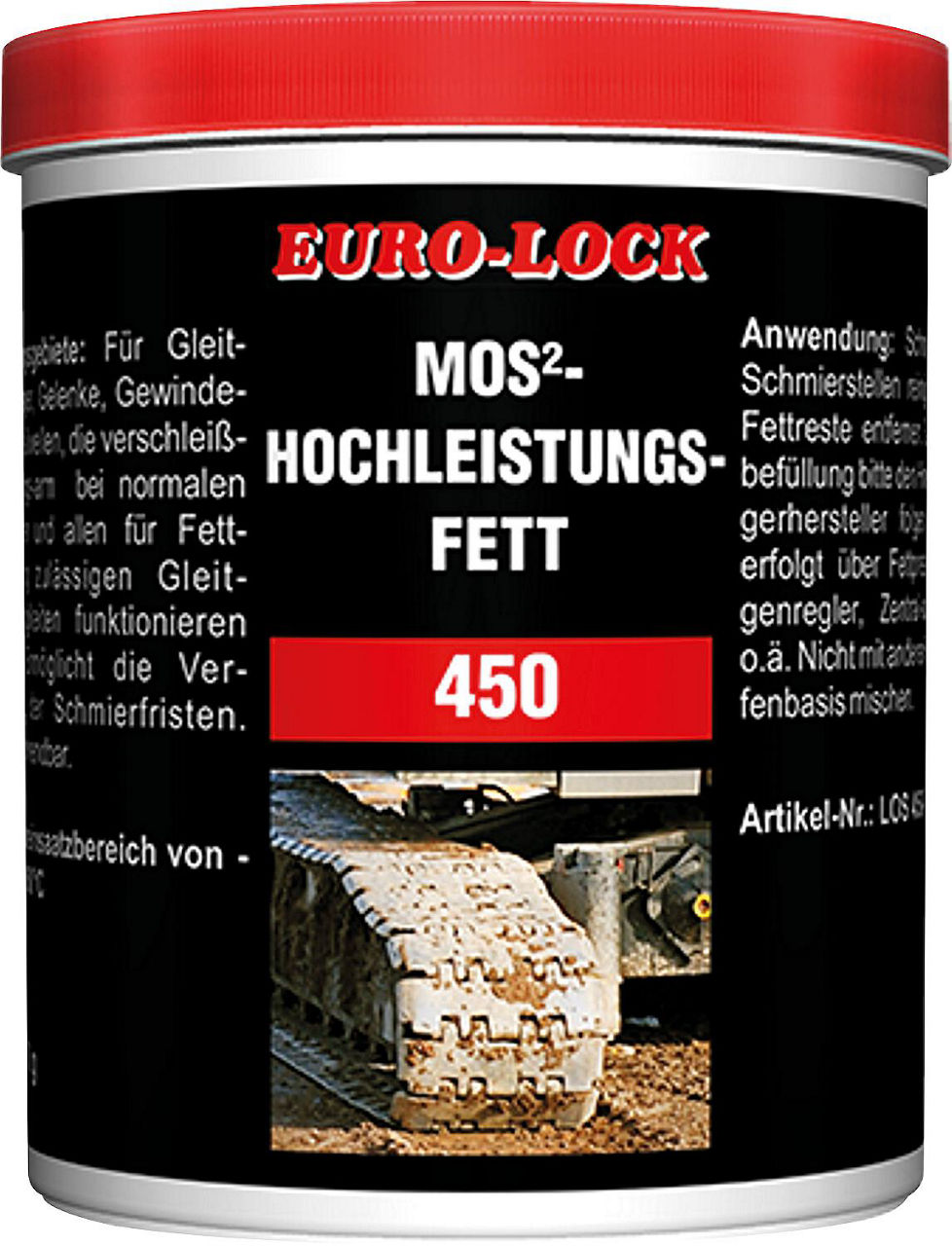 MoS²-Hochleistungsfett EURO-LOCK LOS 450, 750g Dose