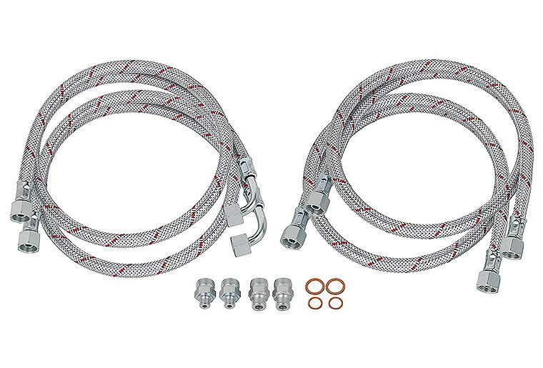 Ölbrennerschlauch-Set inkl. Anschlussnippel/Dichtringe