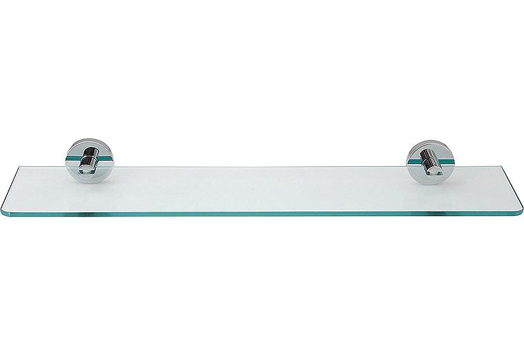 Ablagekonsole Eight L=520 mm Glas klar Messing verchromt