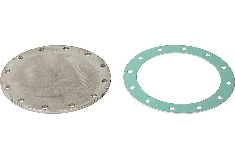 Blindflansche Edelstahl 480mm, inkl. Dichtung und Schrauben