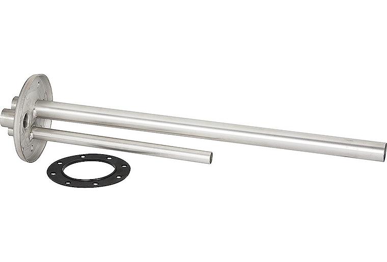 Flanschplatte Edelstahl 290mm mit Dichtung und Schrauben für Kombispeicher