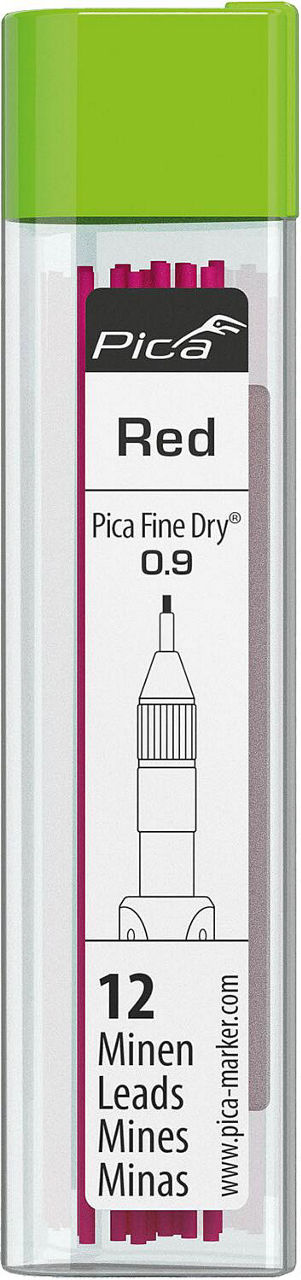Ersatzminen Rot HB 7031 für Fine Dry, VPE=12 Stk. Ersatzminen Rot HB 7031 für Fine Dry, VPE=12 Stk.