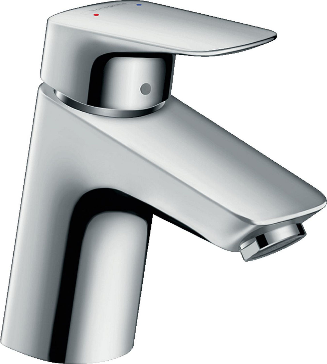 Waschtischmischer Hansgrohe 70 Logis Ausladung 107 mm chrom ohne Ablaufgarnitur Waschtischmischer Hansgrohe 70 Logis Ausladung 107 mm chrom ohne Ablaufgarnitur