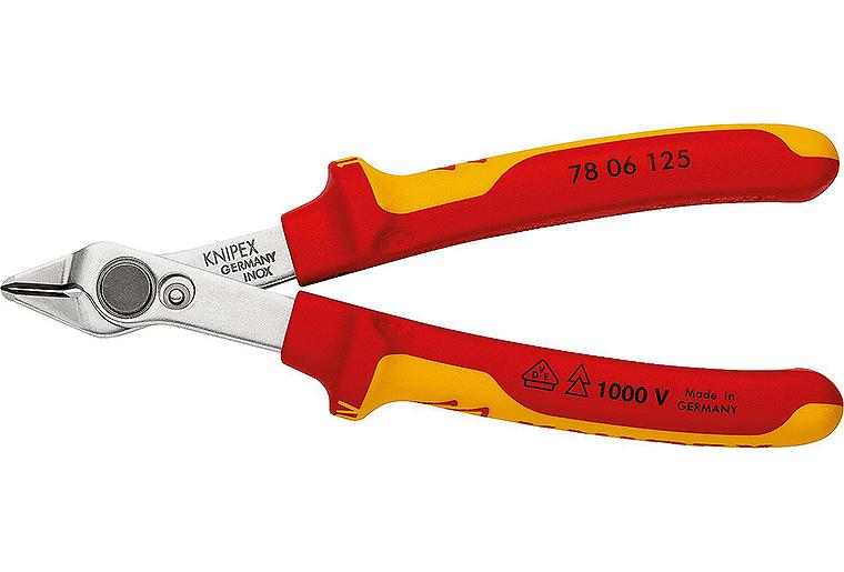 VDE-Seitenschneider KNIPEX Electronic Super Knips®, Länge (mm): 125 VDE-Seitenschneider KNIPEX Electronic Super Knips®, Länge (mm): 125