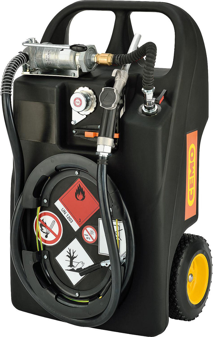 Mobile Betankungsanlage Cemo Kraftstofftrolley 60l 10507 Mobile Betankungsanlage Cemo Kraftstofftrolley 60l 10507