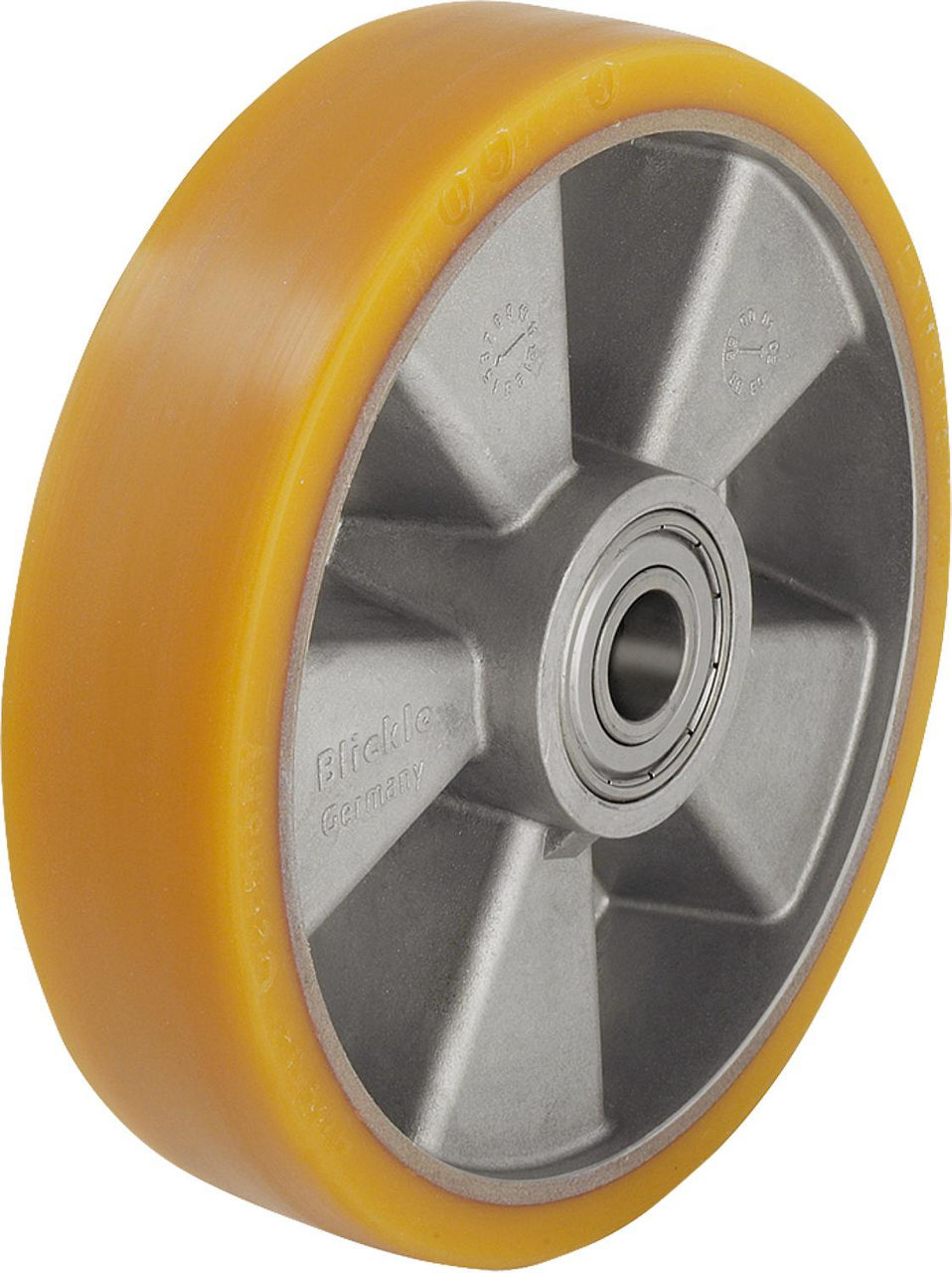 Schwerlastrad Polyurethan/Alu ALTH 200/20K,Tragfähigkeit 800kg, Rad-Ø 200mm,Achsloch-Ø 20mm Schwerlastrad Polyurethan/Alu ALTH 200/20K,Tragfähigkeit 800kg, Rad-Ø 200mm,Achsloch-Ø 20mm