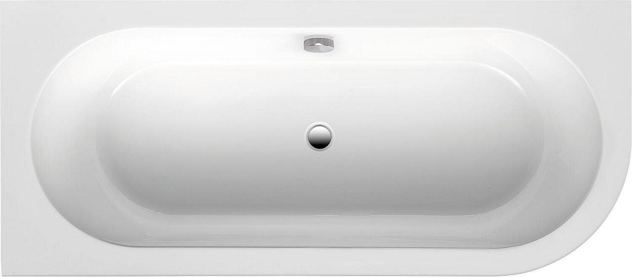 Eck-Badewanne Edena Corner 1780x580x780mm, Rundung rechts inkl. Wassereinlauf Eck-Badewanne Edena Corner 1780x580x780mm, Rundung rechts inkl. Wassereinlauf