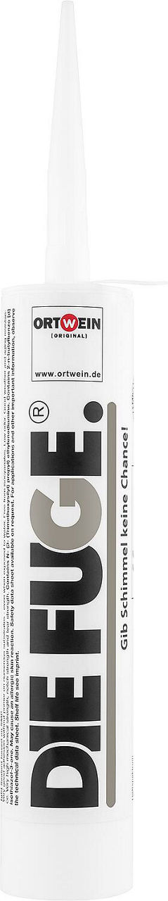 Dichtstoff ORTWEIN Die Fuge - steingrau (RAL 7030) schimmelfrei auf SMP Basis, 300g Kartusche Dichtstoff ORTWEIN Die Fuge - steingrau (RAL 7030) schimmelfrei auf SMP Basis, 300g Kartusche