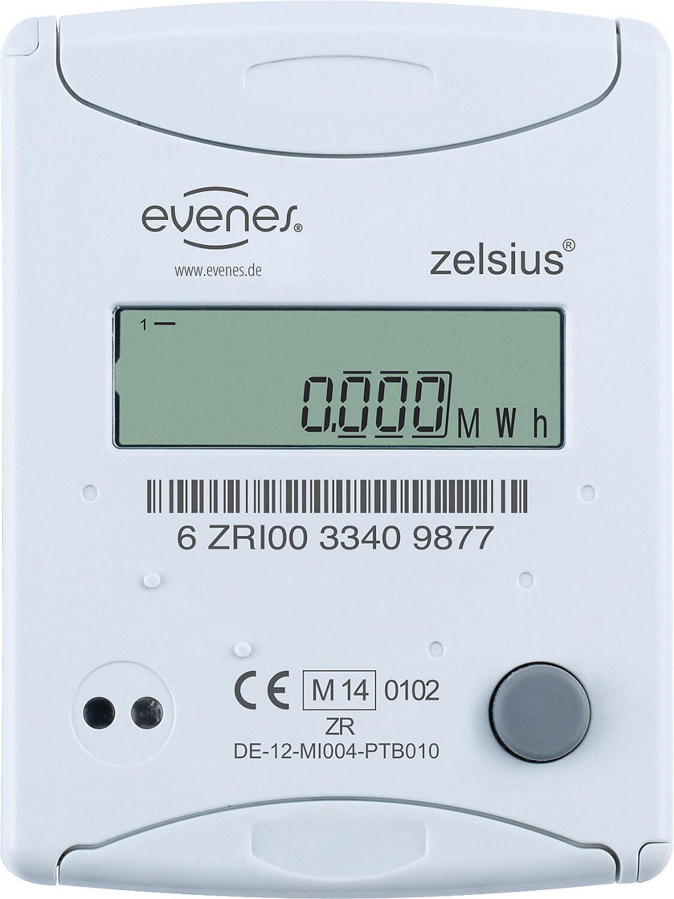 Kompaktwärmezähler Evenes Solar M-Bus, DN 15, 3/4"AG x 110mm Durchfl. 1,5m³/h, inkl. Eichgebühr Kompaktwärmezähler Evenes Solar M-Bus, DN 15, 3/4"AG x 110mm Durchfl. 1,5m³/h, inkl. Eichgebühr