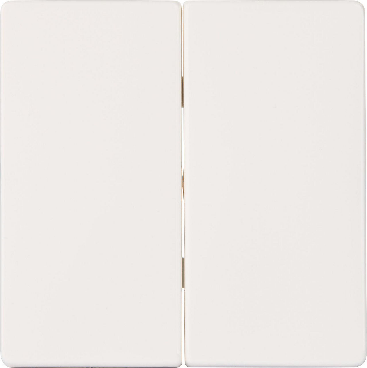 Wippe-2fach neutral titanweiß/ 55 mm x 55 mm Schutzart IP20 / 1 Stück